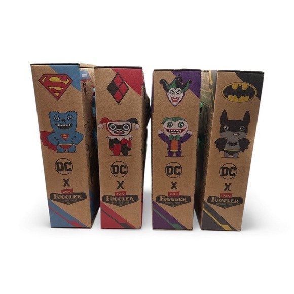ZURU Fuggler DC Superhero Complete Set Batman Superman Joker Harley Quinn - Picture 5 of 5